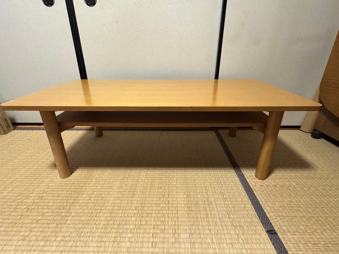【無印良品】ローテーブル オーク材 天然木 センターテーブル　リビング