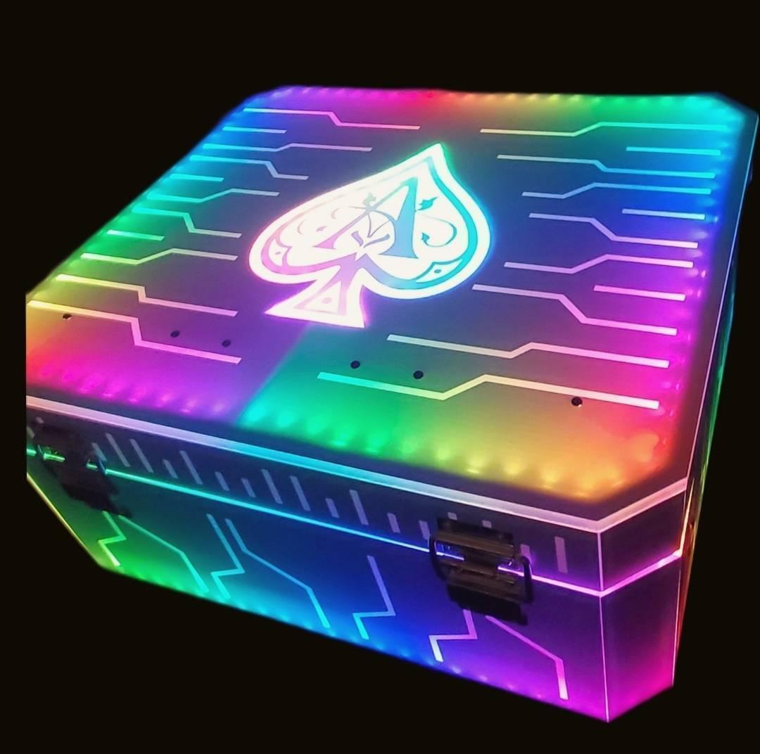 アルマンド ディスプレイ LED アタッシュ ケース ライト シャンパン クラブ