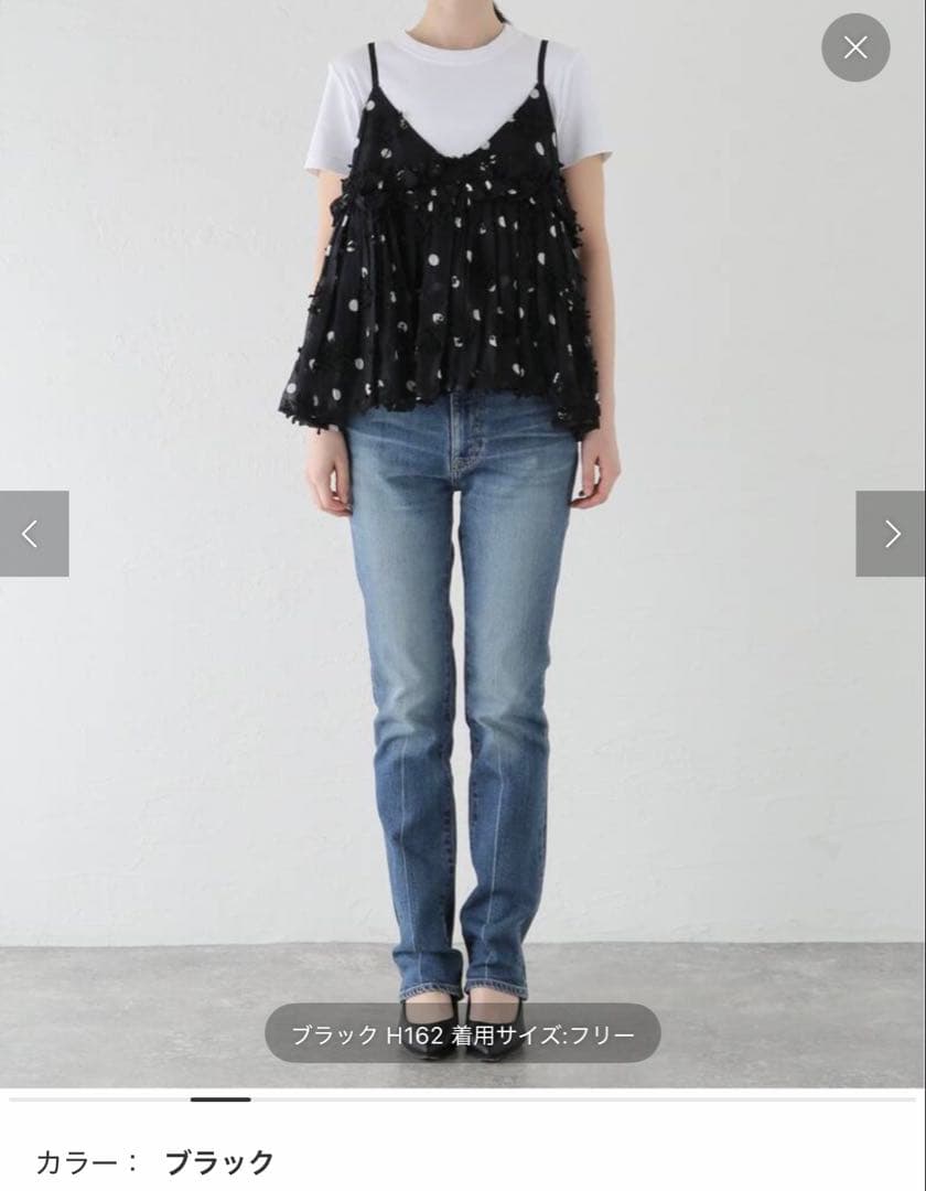 トップス crinklecrinklecrinkle 3D embroidery dot