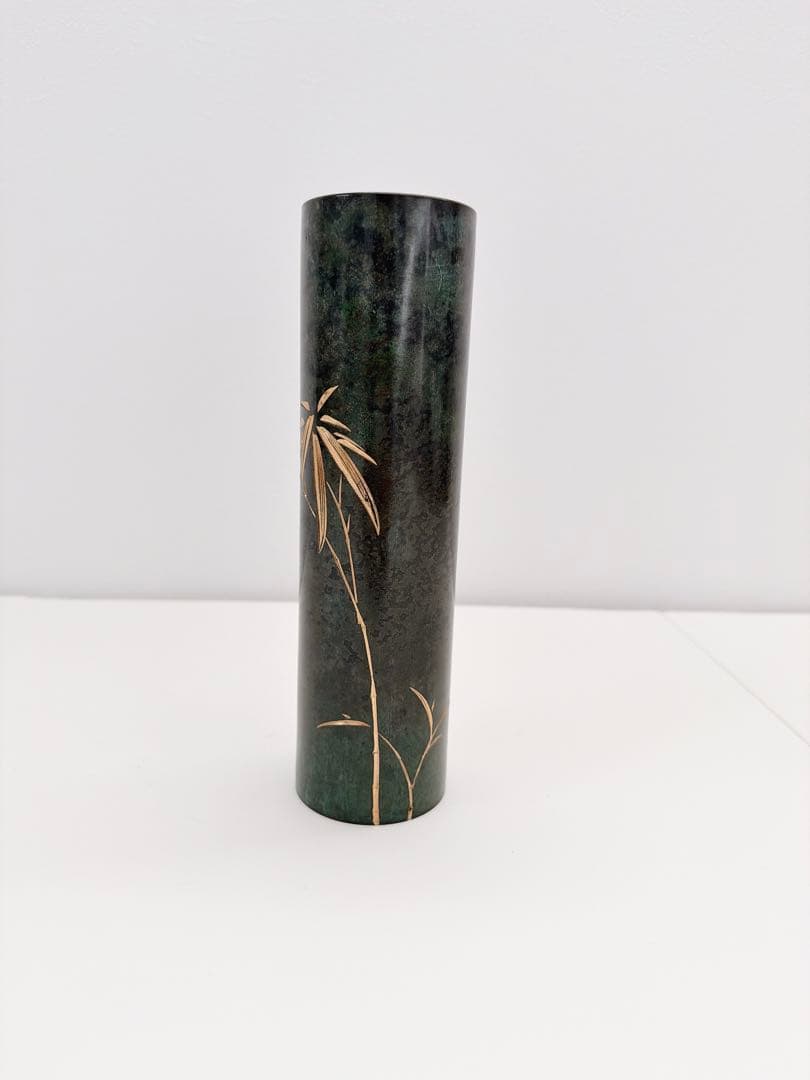 銅製花瓶　花瓶　丸寸胴