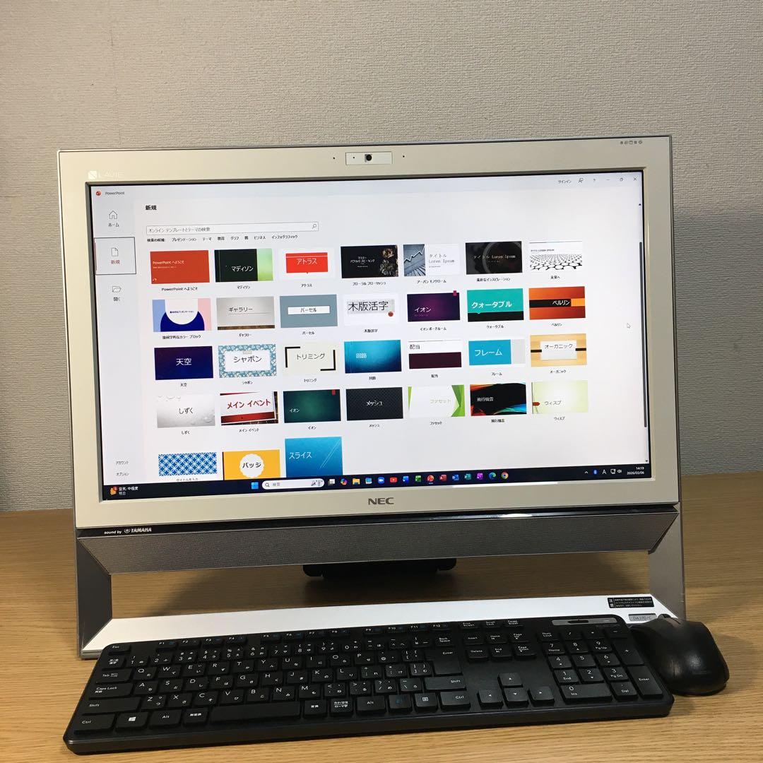 フルセット NEC Win11 地デジ 一体型 21.5'モニター デスクトップ