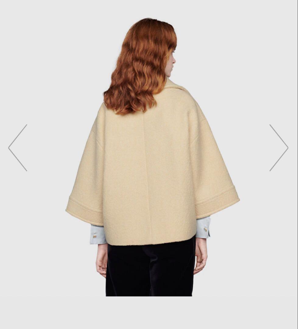専用品GUCCI ソフトブークレ　ツイードジャケットコート　サイズ36 美品