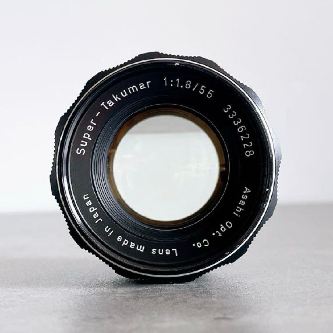 【虹色美フレア】 Super Takumar 55mm f1.8 整備済 m42