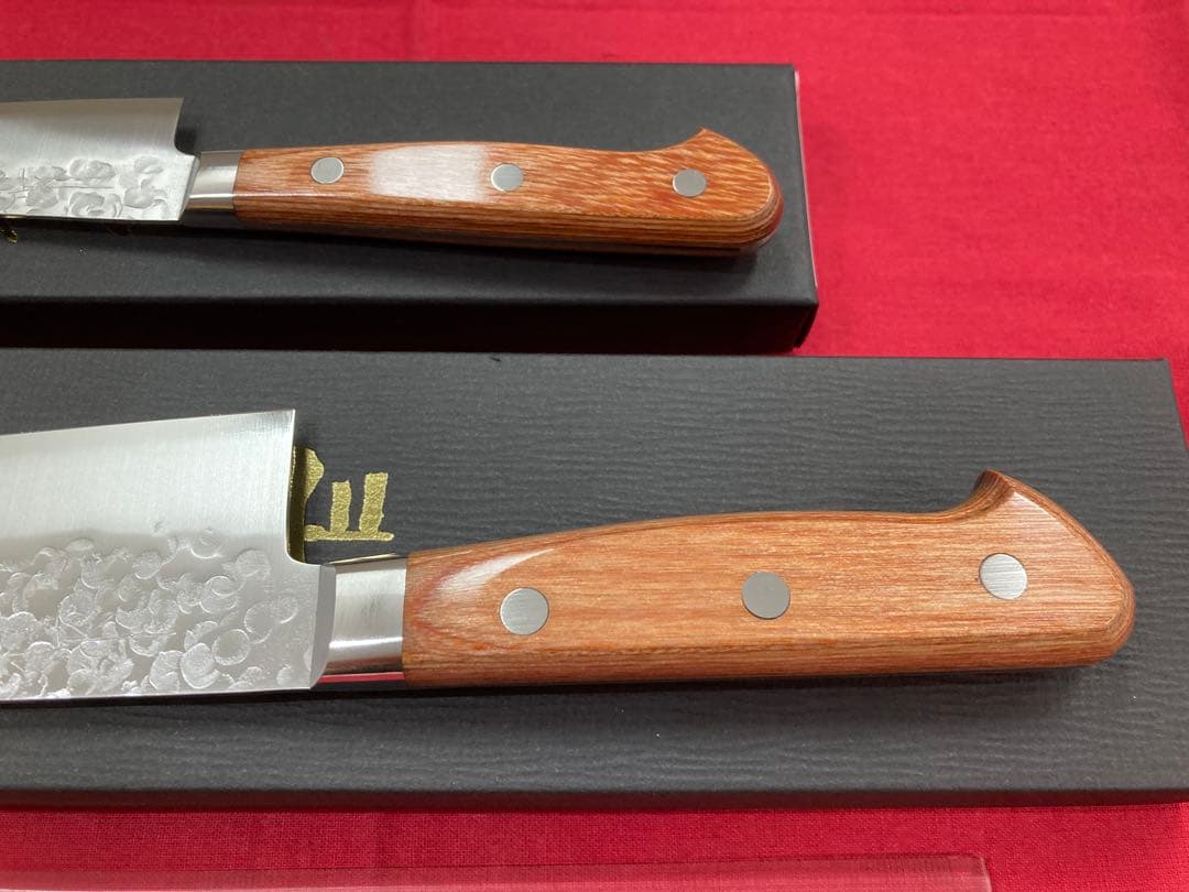 高村刃物 高村作 三徳 170㎜ & ペティ 130㎜ クロマックス鋼 未使用品