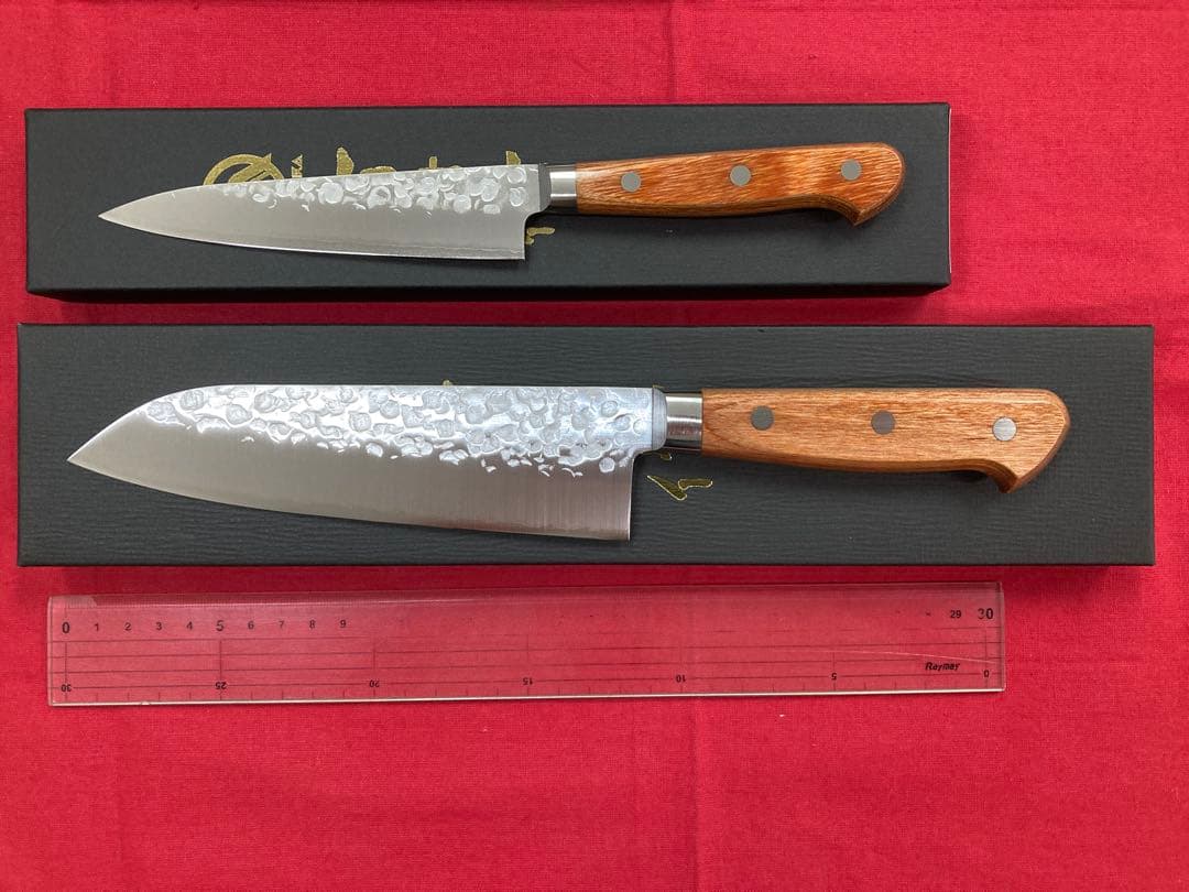 高村刃物 高村作 三徳 170㎜ & ペティ 130㎜ クロマックス鋼 未使用品