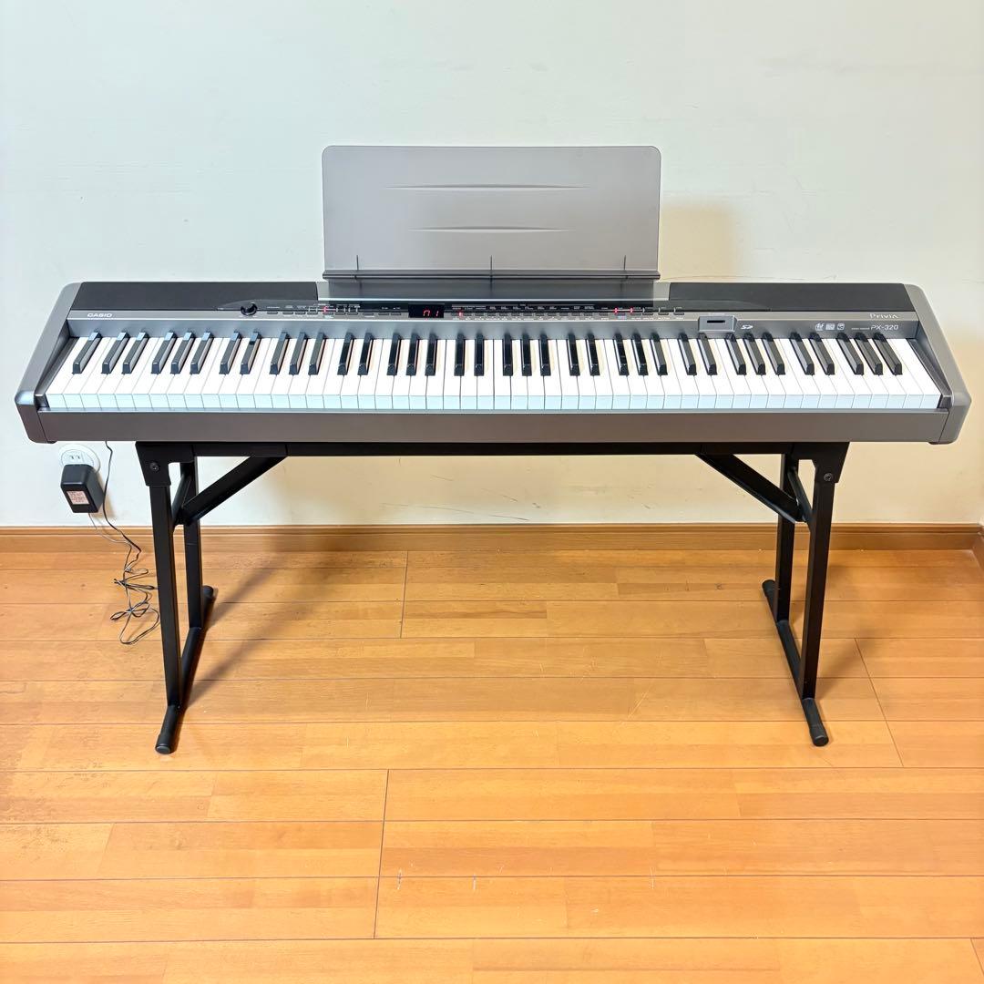 【美品・動作良好】CASIO 電子ピアノ Privia PX-320 付属品多数