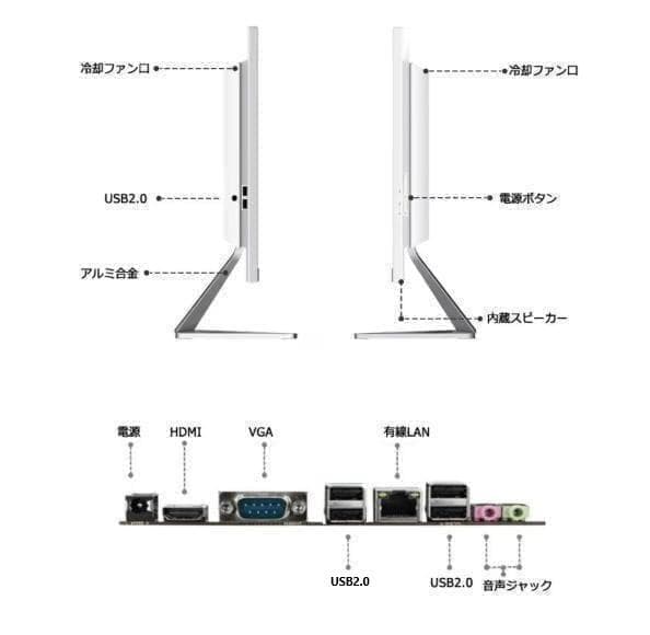 2025年発売 大人気 27型 新品 一体型PC Win11 SSD256GB