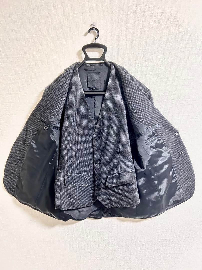JOSEPH HOMME セットアップ46 ジャケット ジレ リブ パンツ
