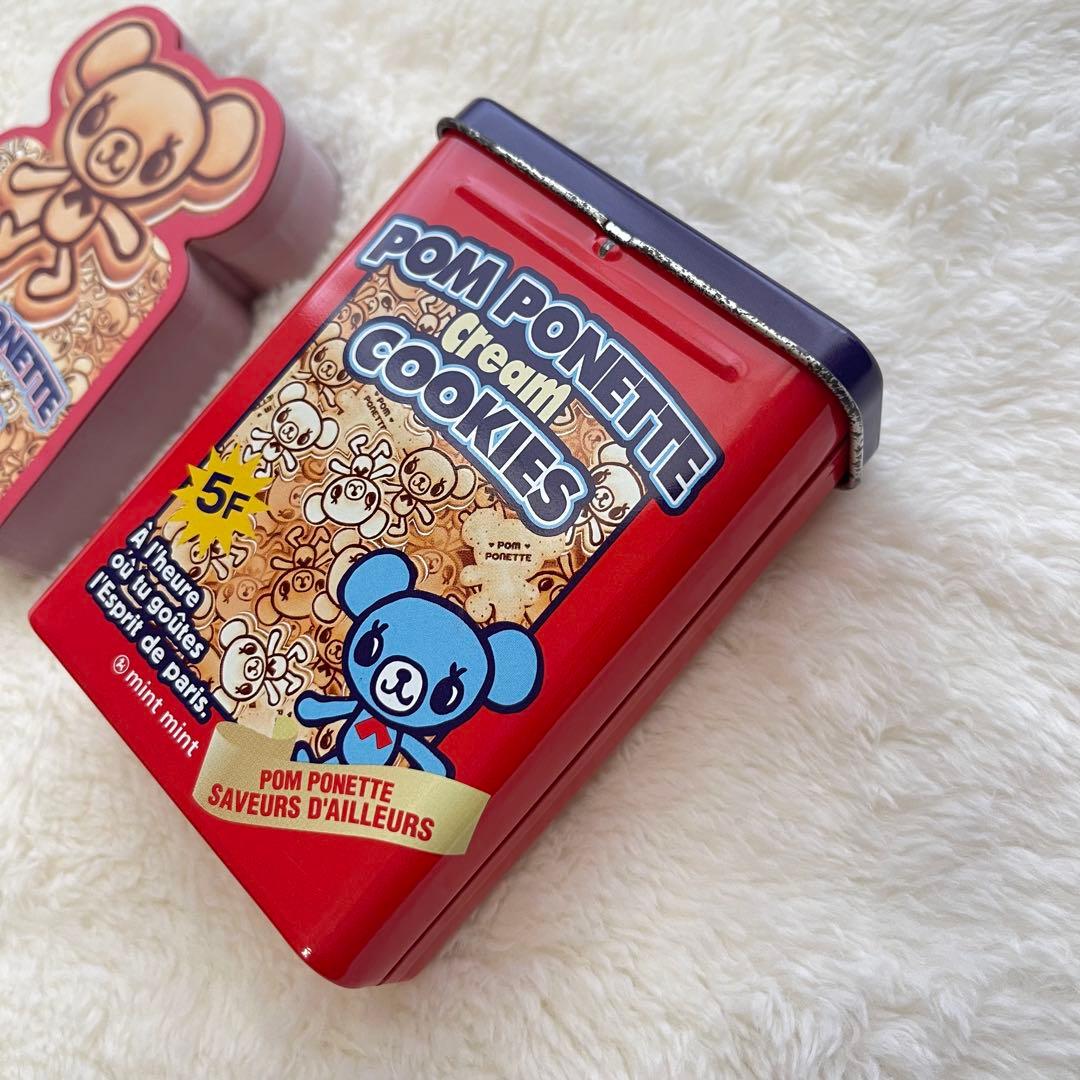 激レア 平成レトロ 当時物 POM PONETTE ダイカット メモ 缶ケース