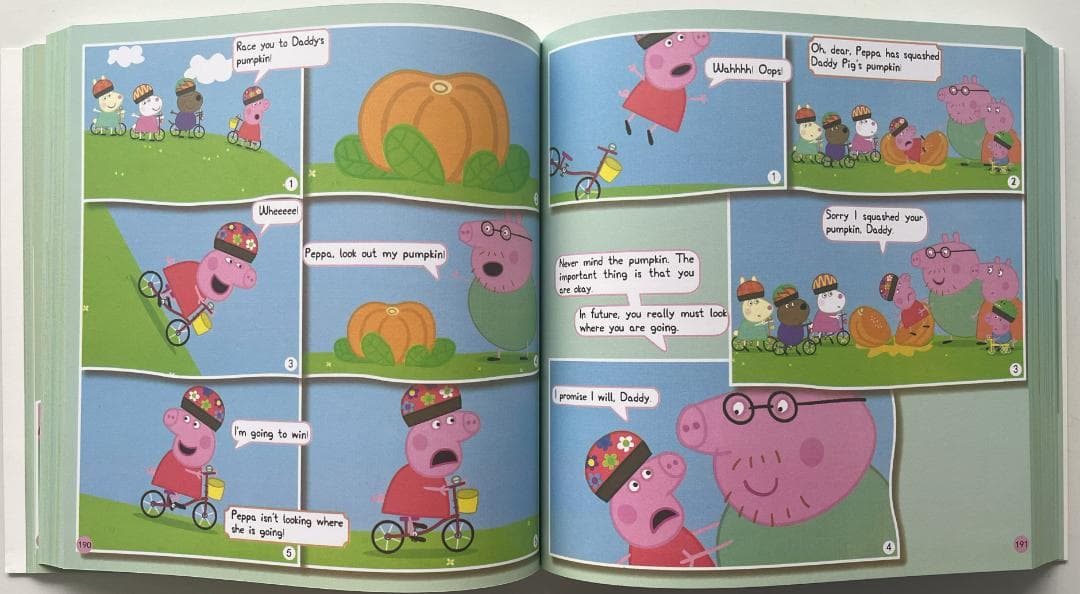 Peppa Pig ペッパピッグ　漫画版シリーズ1 絵本2冊全冊音源付動画付