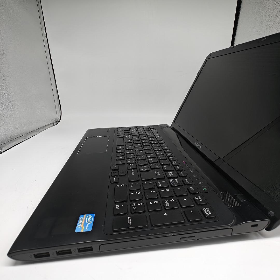 【VAIO】SVE 高速i7 新品SSD256GB 16GB ブラックノートPC