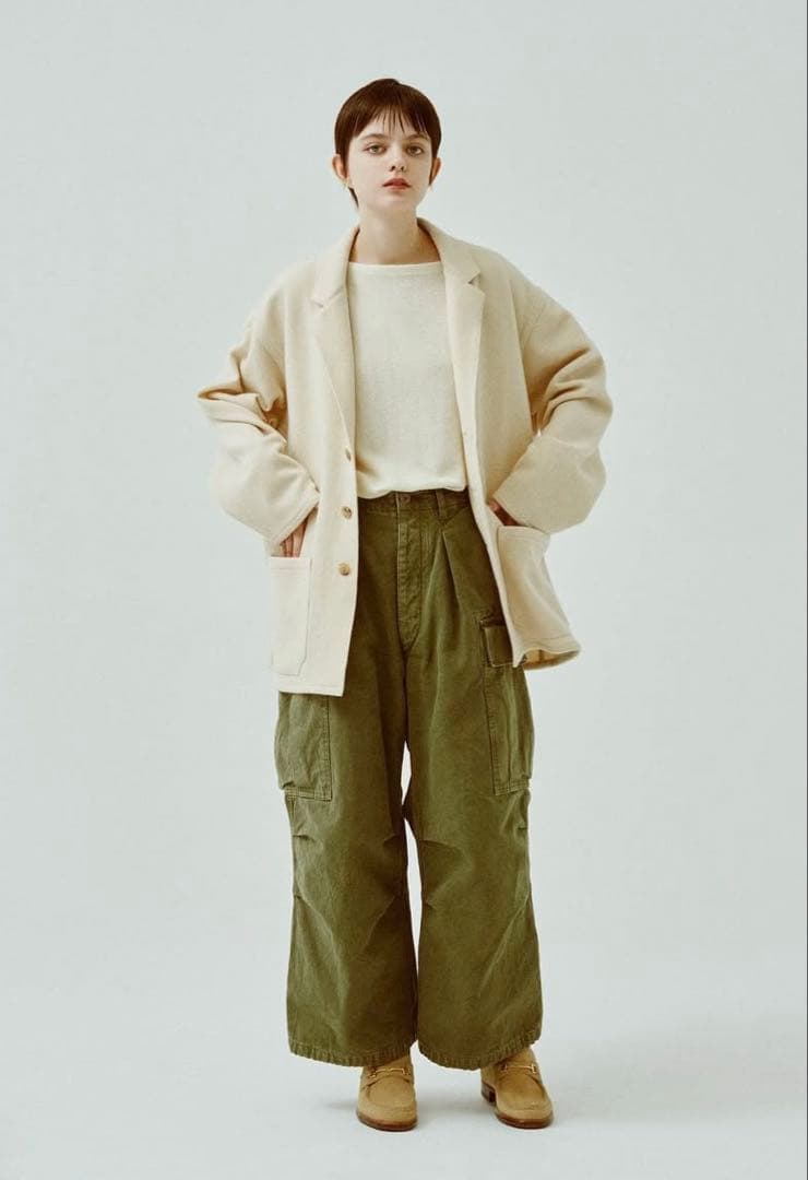 ジャケット・アウター HERILL Air-blanketCoveralljacket Cream/2