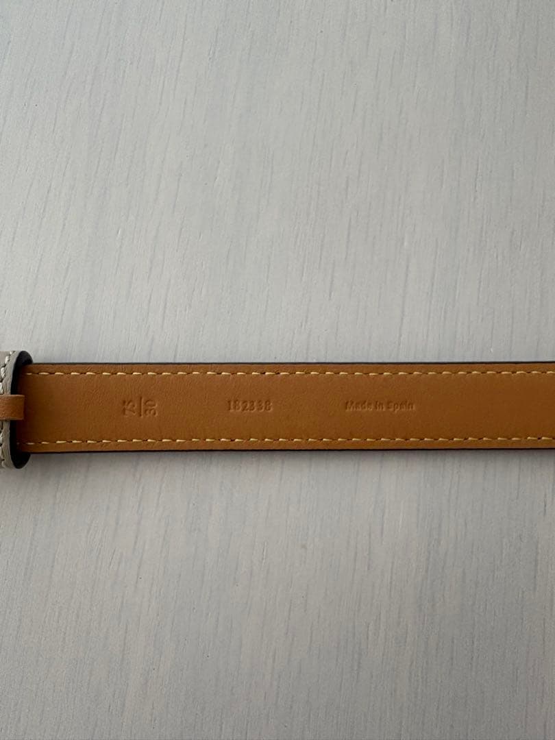LOEWE レザーベルト ゴールドバックル