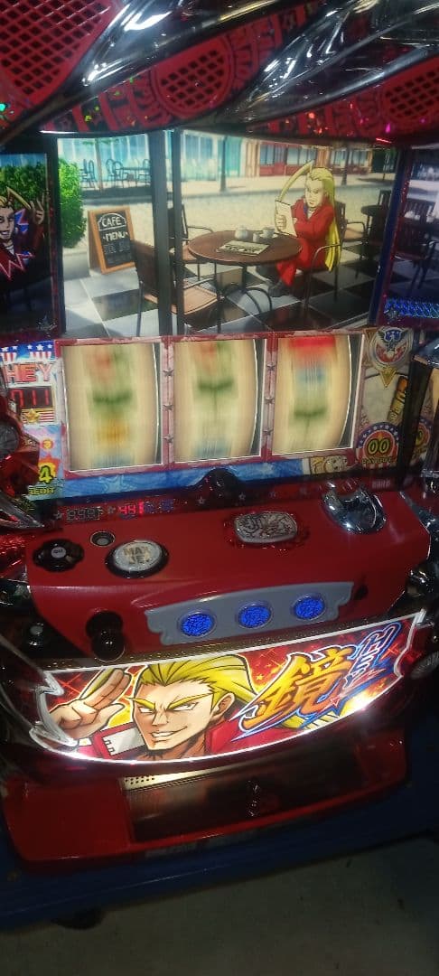 送料込　パチスロ　実機　大都技研　アメリカン番長　HEY 鏡 不要機　鍵付