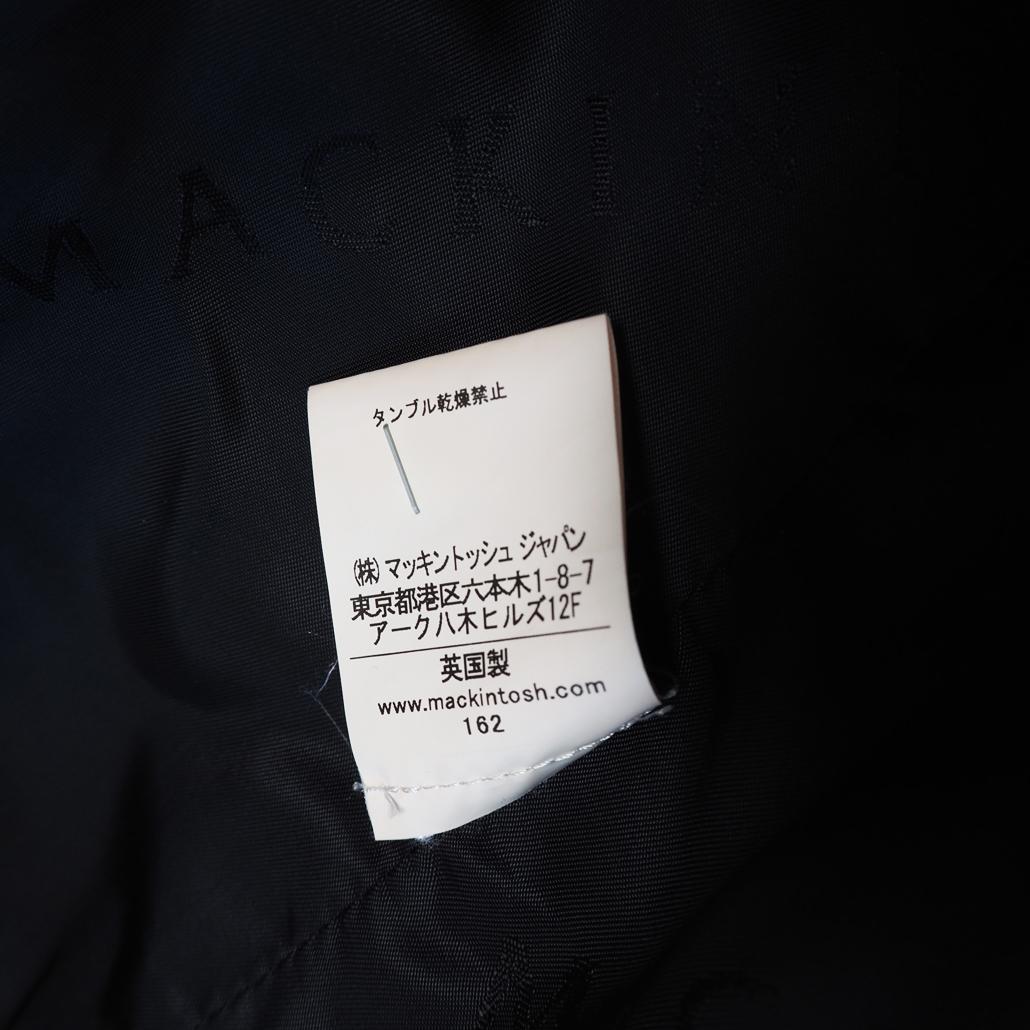 MACKINTOSH 現行白タグ ウールソフトメルトンピーコート 英国製 36