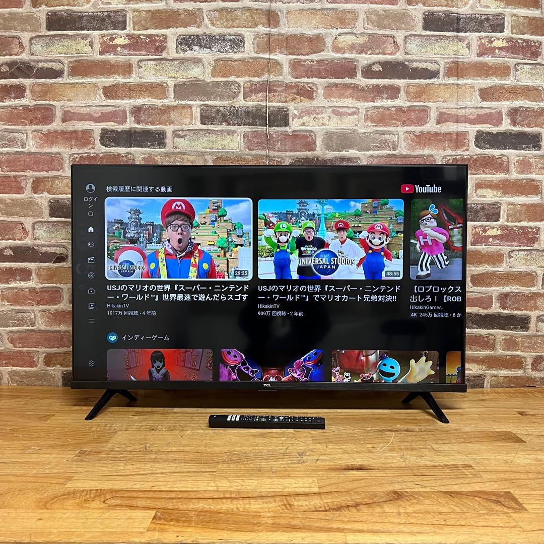 TCL 40V型 液晶テレビ Android TV 40S5200B 動画アプリ