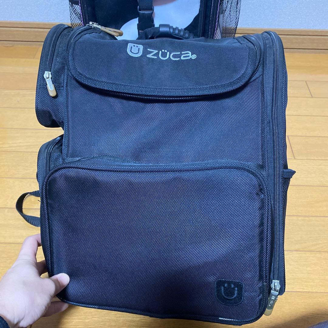 金欠緊急値下げ　ZÜCA キャリーカート 黒・白 牛柄　ビジネスバックセット