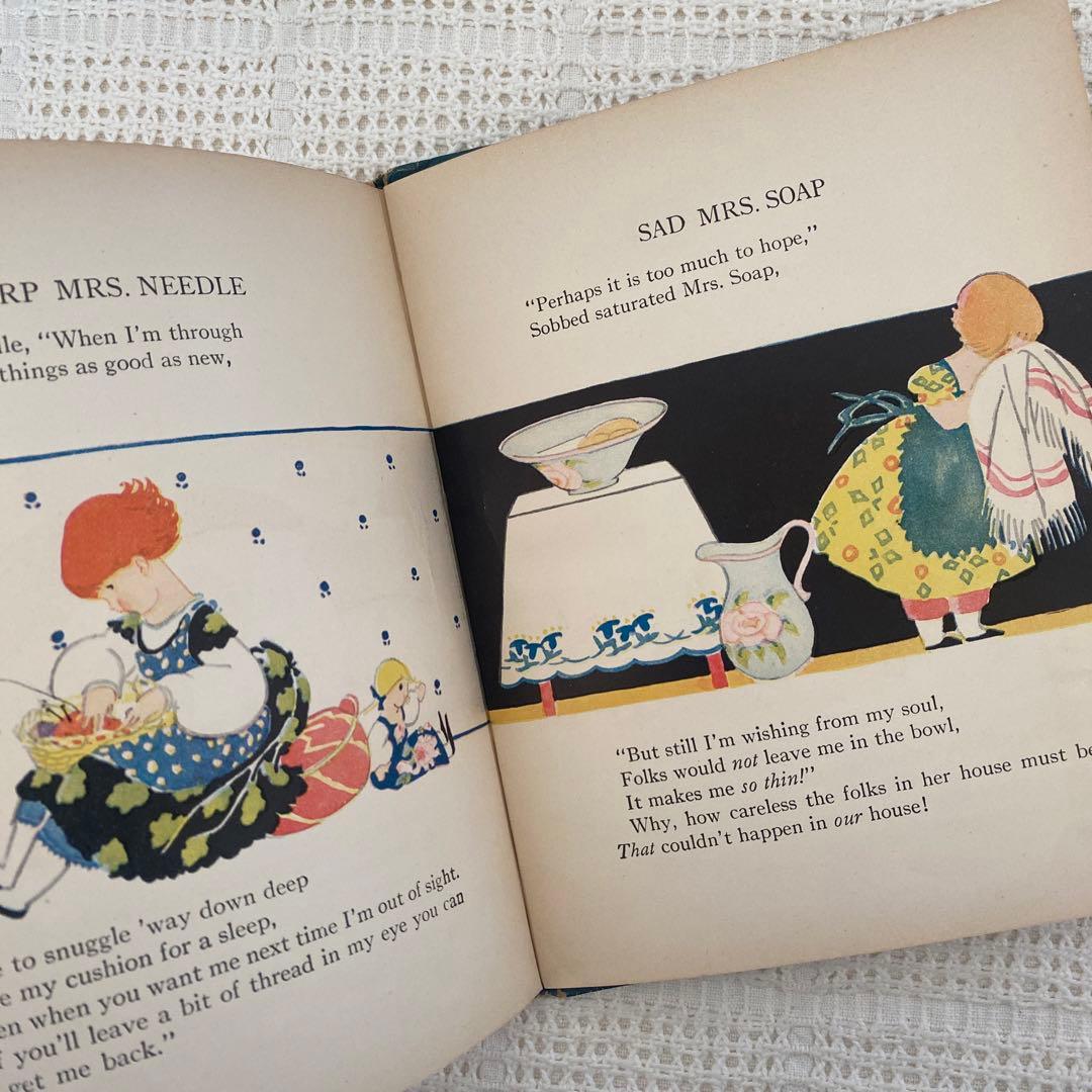 【希少】1924年 アメリカの可愛い絵本 エリザベスゴードン ビスクドール