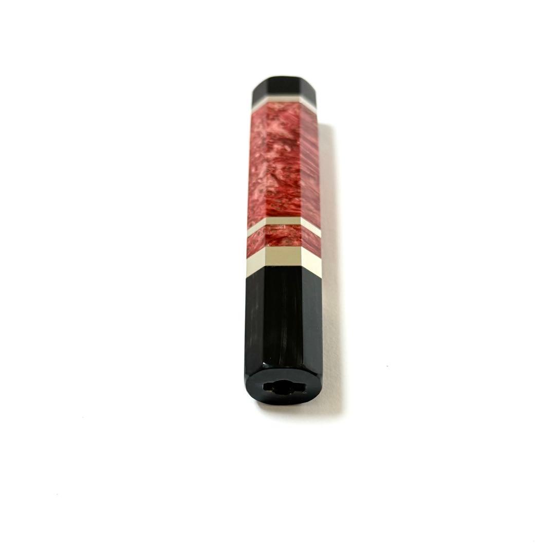 三段銀巻 黒水牛角 ペティ4寸 スタビライズドウッド 八角柄 ペティ120 p