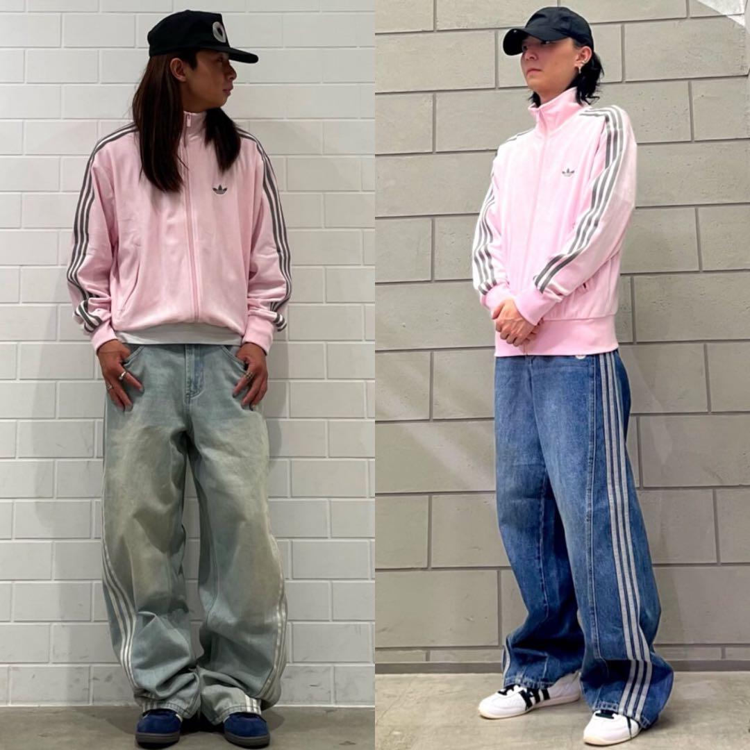 新品XL⭐️adidas × Snidel 別注 ベロア トラックトップ ピンク