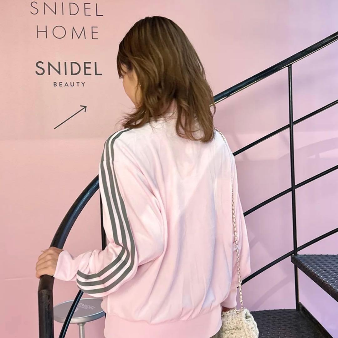 新品XL⭐️adidas × Snidel 別注 ベロア トラックトップ ピンク