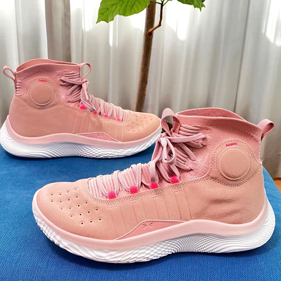 UA CURRY 4 flotro カリー4 フロトロ ピンク ホワイト 27