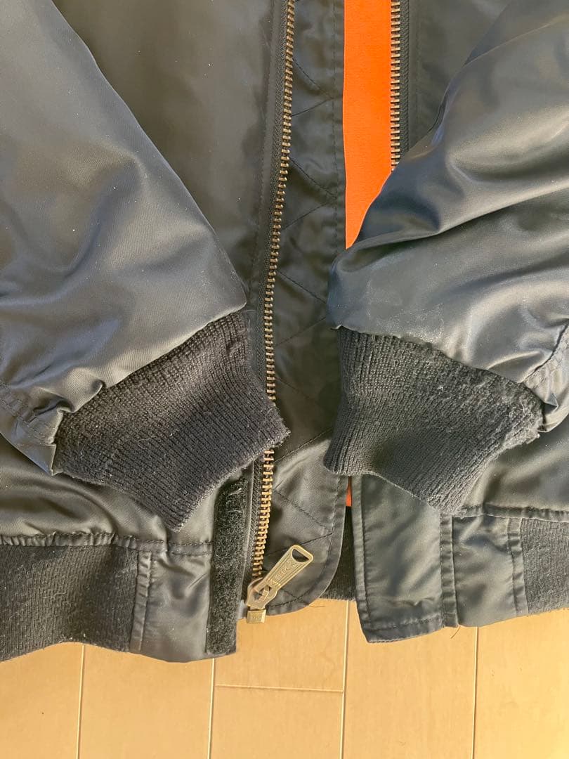 ALPHA INDUSTRIES MA-1ジャケット ブラック　バイク用