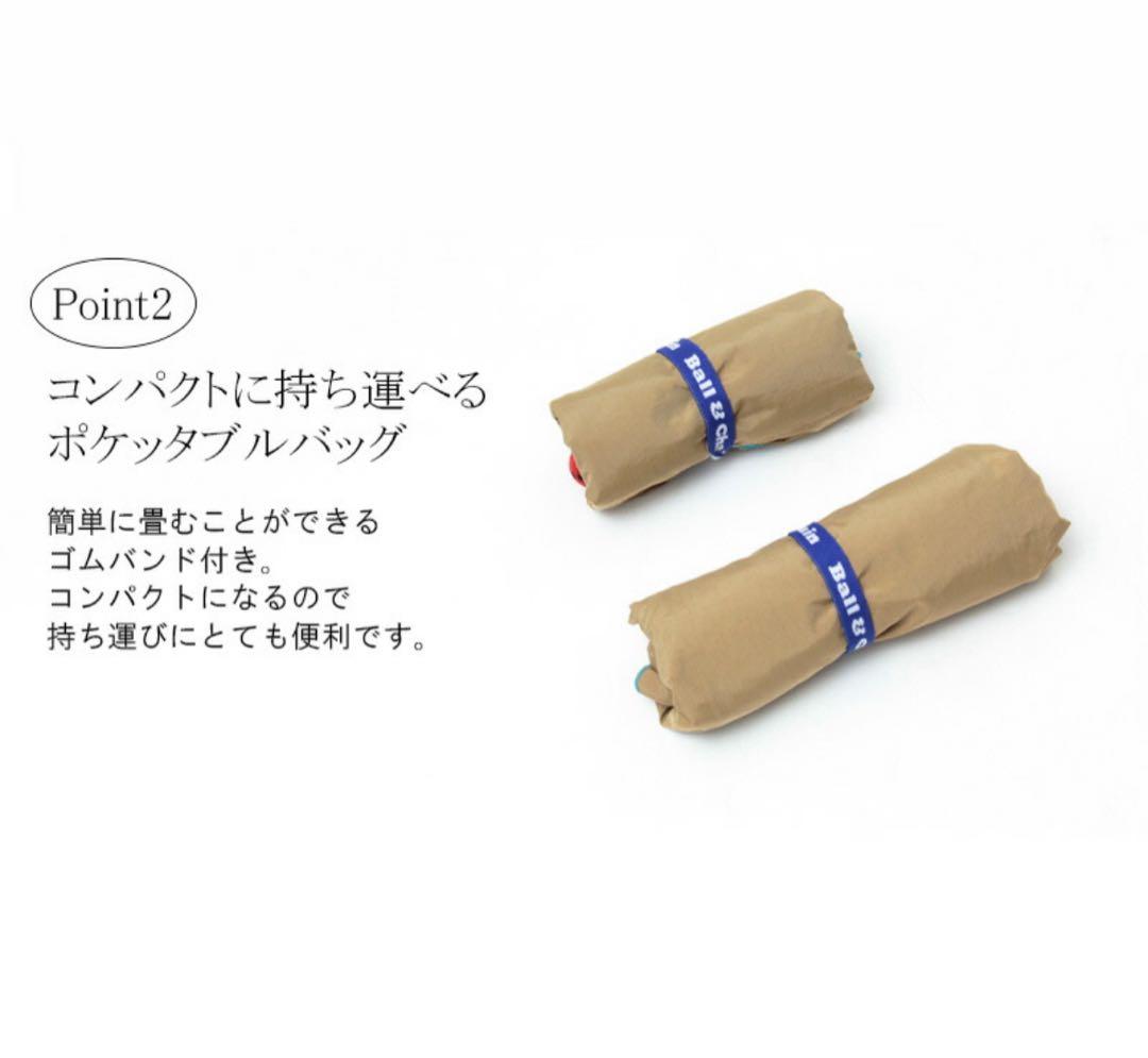 正規品 ボールアンドチェーン エコバッグ 刺繍 M カジュアル 大容量