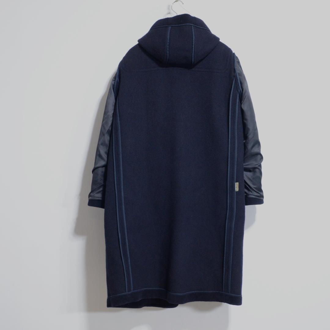 超貴重極上品　ムーアブルック製 カットパイル ダッフルコート M ネイビー