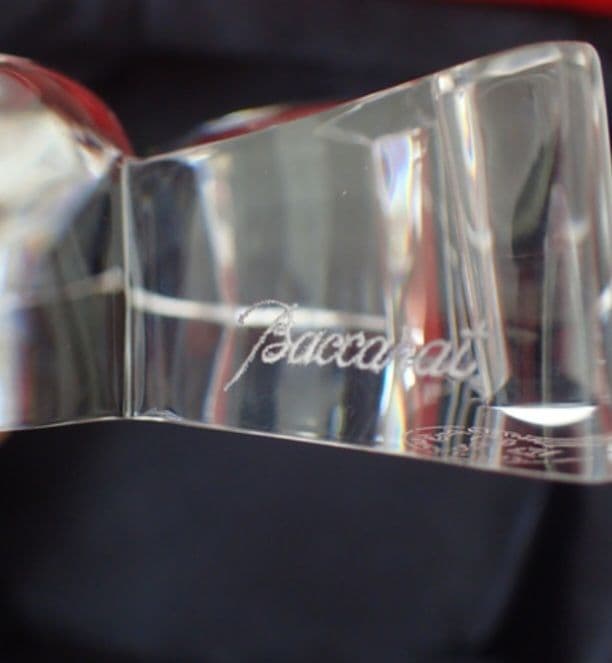 Baccarat　バカラ　置物　クローバー型置物　美品