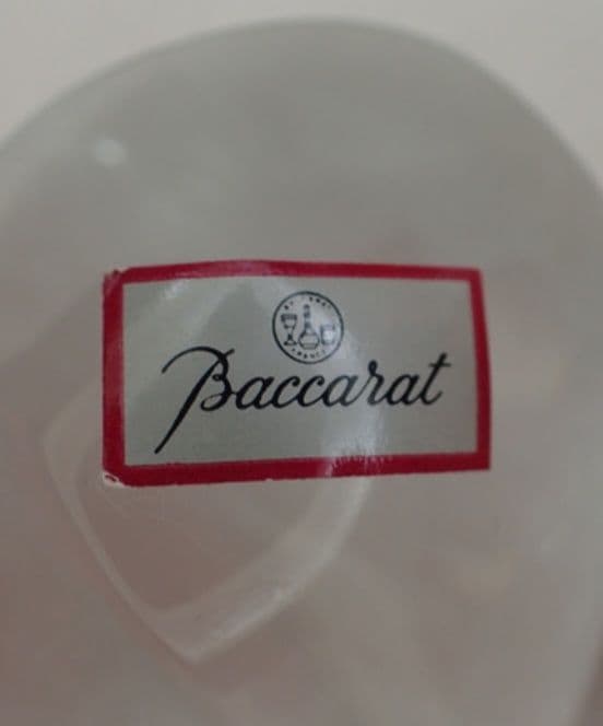 Baccarat　バカラ　置物　クローバー型置物　美品