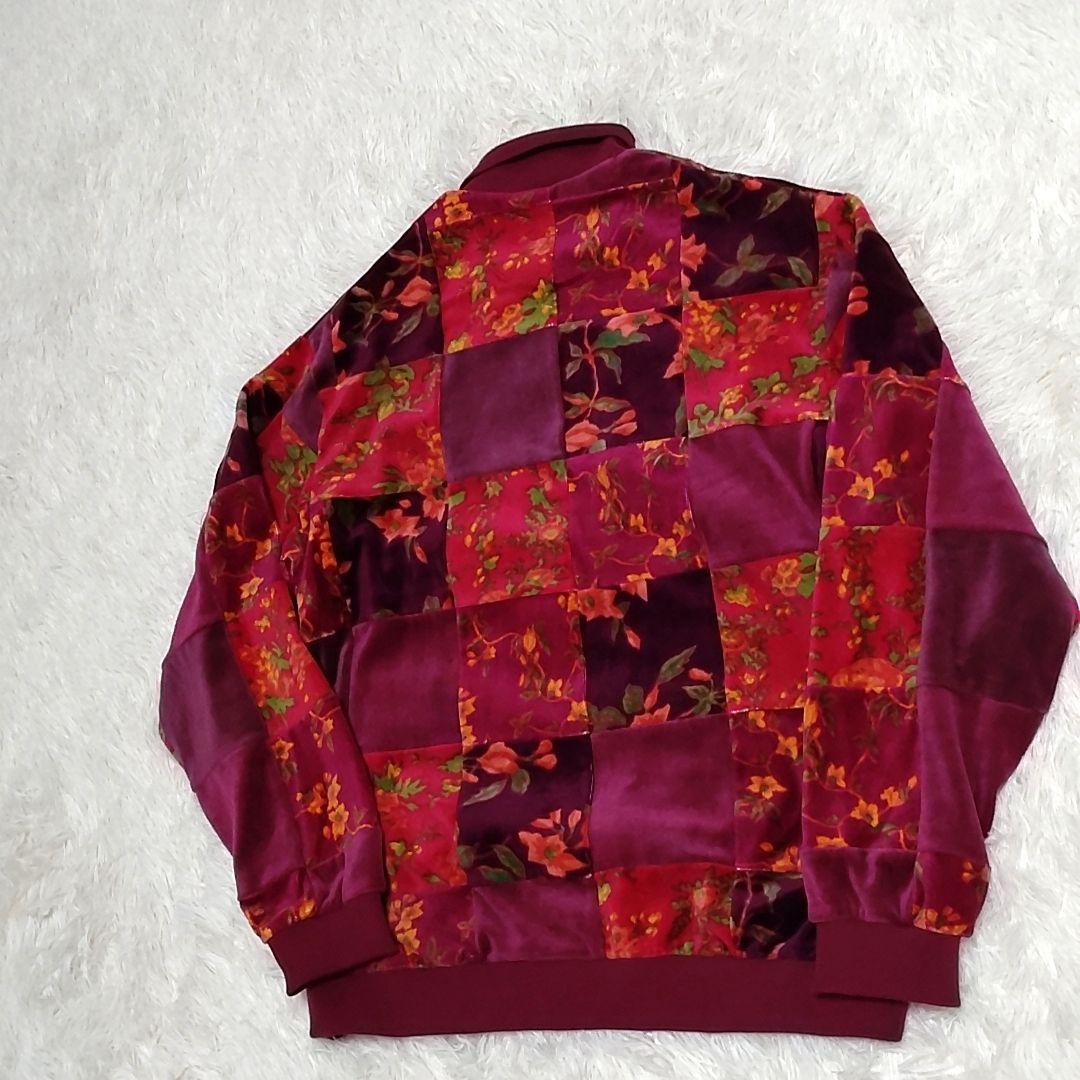 【美品】Supreme Floral Patchwork Velour Polo