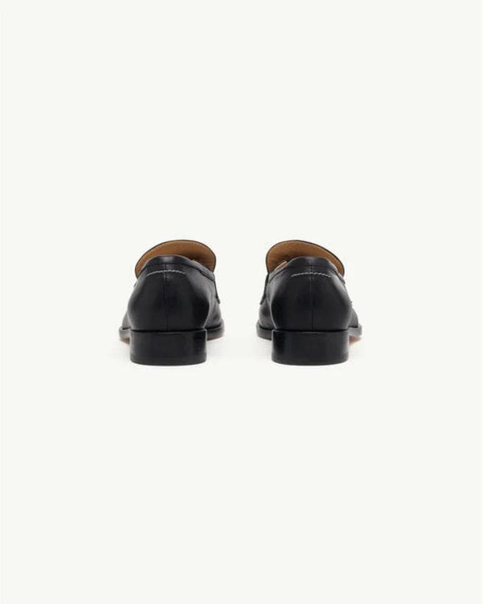 【定価14.6万】MM6 マルジェラ タビ モカシン シューズ ブラックEU45