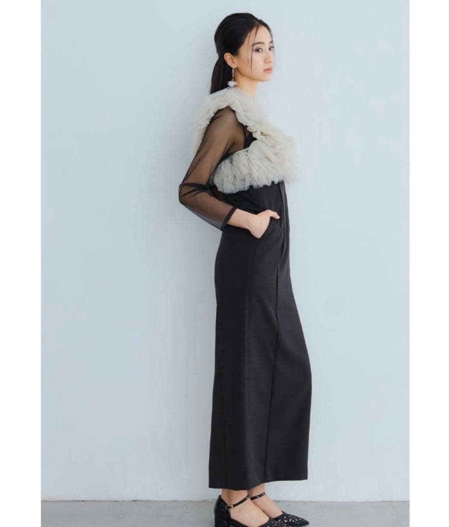 ANDRESD パールビスチェドレス
