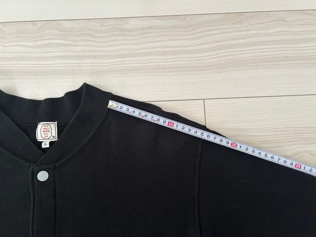 ⭐️美品⭐️【A Bathing Ape @】スウェットスタジャン size:L 黒