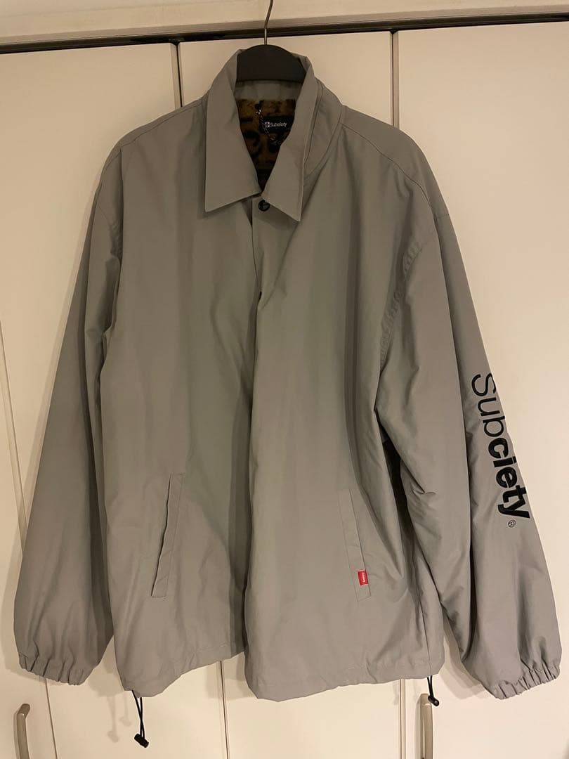 Subciety コーチジャケット XL シルバー