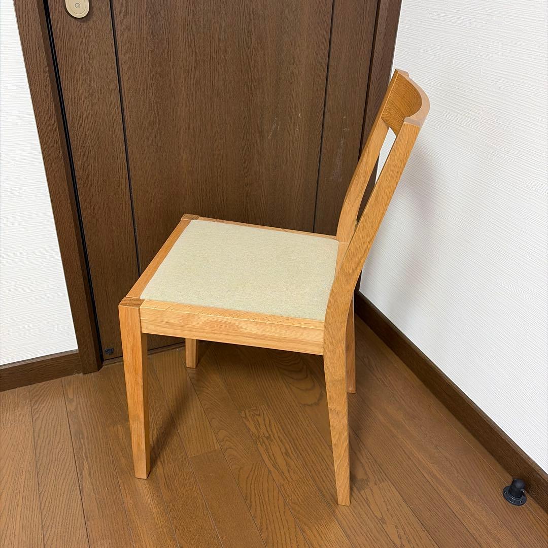 【美品☆希少】無印　オーク材　木製チェア 2客セット