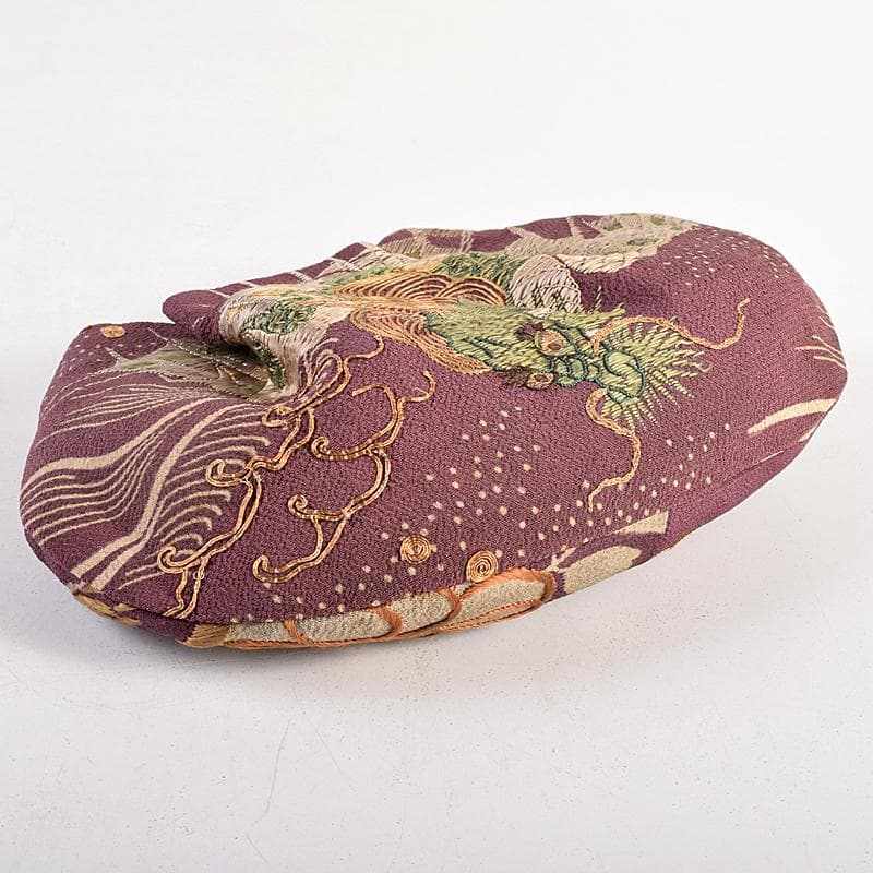 和装小物　江戸時代　小釉裂　龍花文　香袋　匂い袋　C　R8814