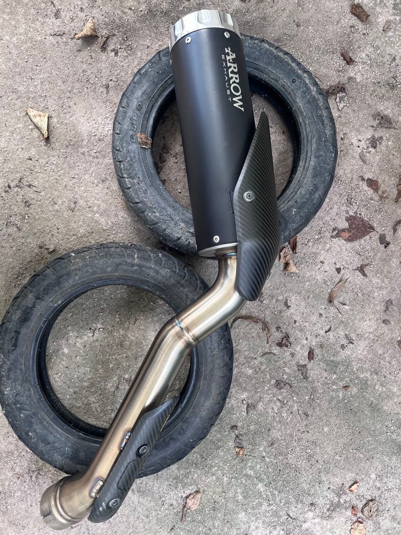 CL250 500用　ARROW EXHAUST ブラック マフラー　ホンダ