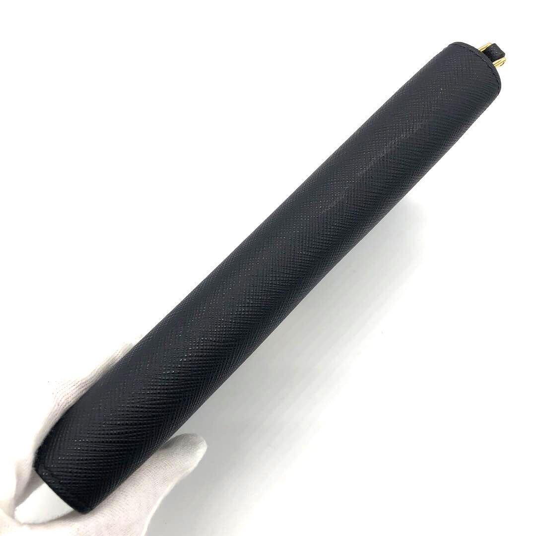未使用✨プラダ ラウンドファスナー レザー　長財布 トライアングルロゴ ブラック