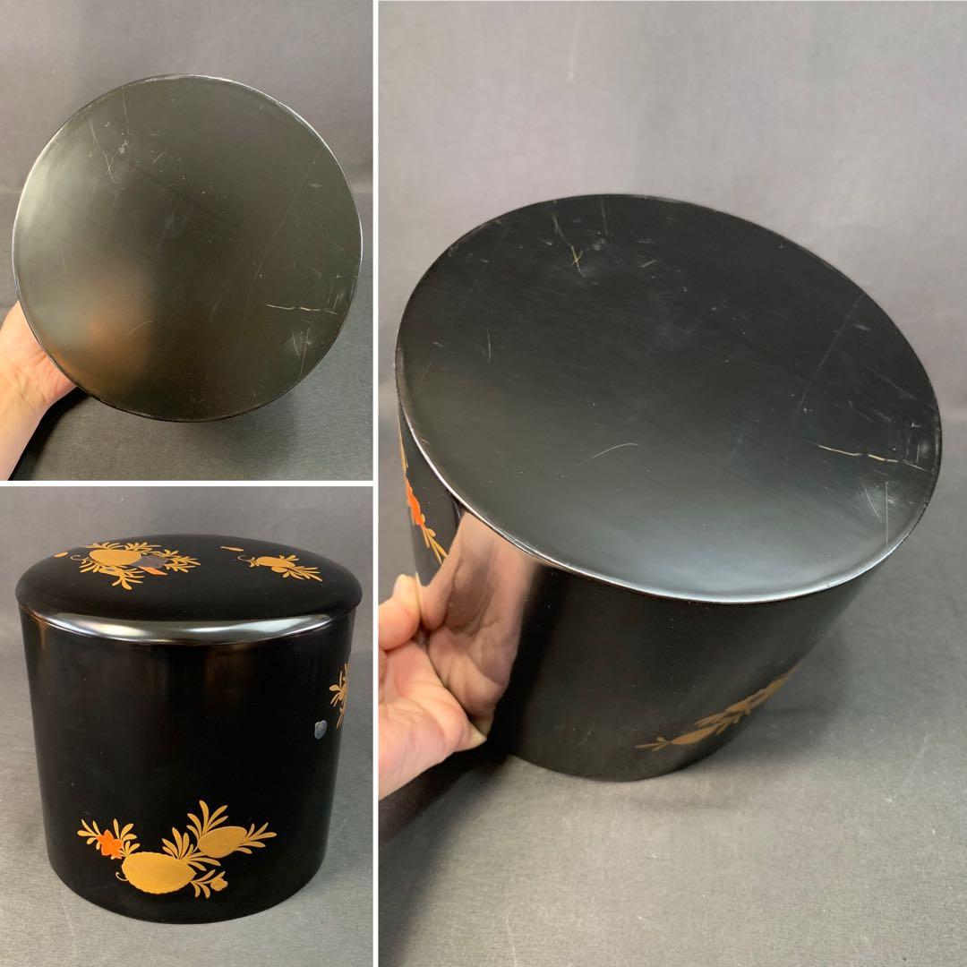 E313 送料無料　曲水指　漆器　蒔絵　茶道具　茶室　茶道　共箱