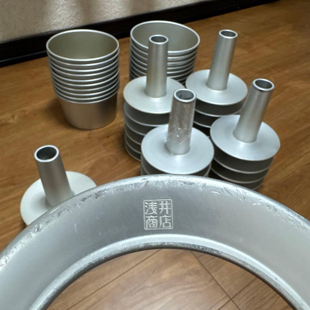 浅井商店　オリジナル登録商標　シフォンケーキ型17センチトールサイズ　22セット