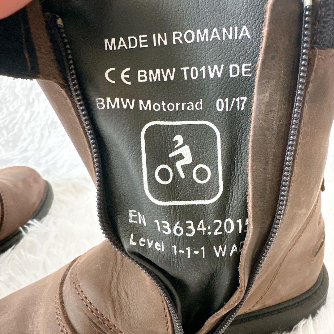 BMW Motorrad ブラウン レザー ライティングブーツ バイクブーツ