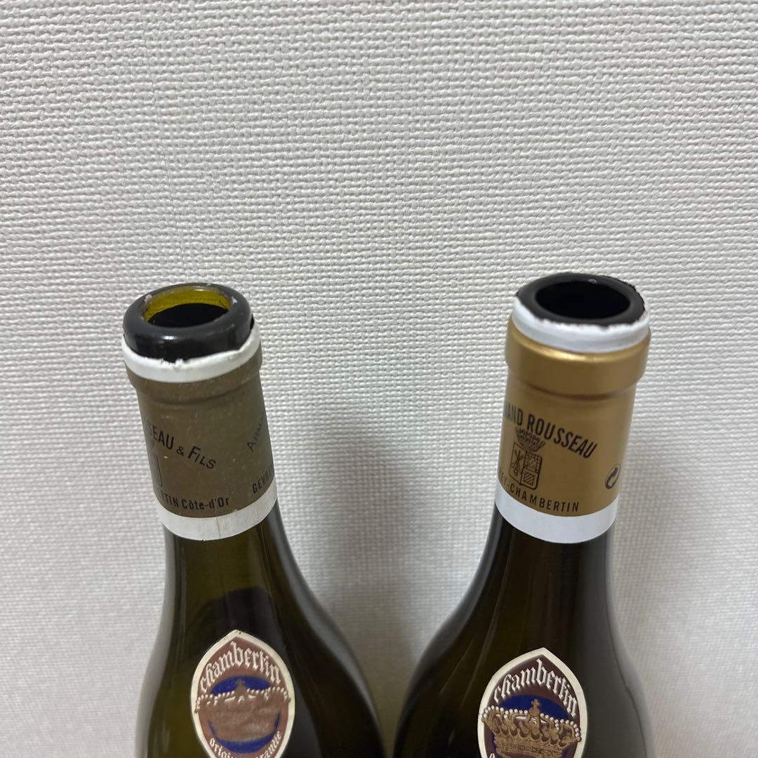 シャンベルタン 2004,2019年アルマン・ルソー 空き瓶2本セット
