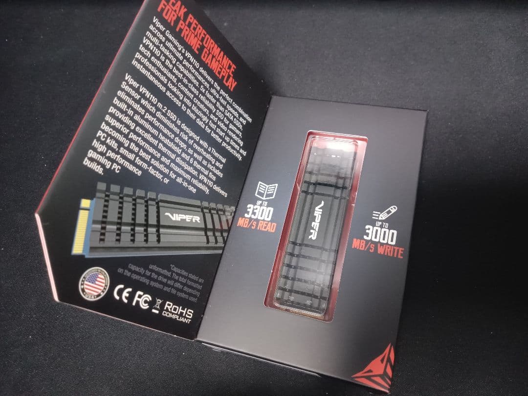 Viper M.2 SSD 1TB 大型ヒートシンク