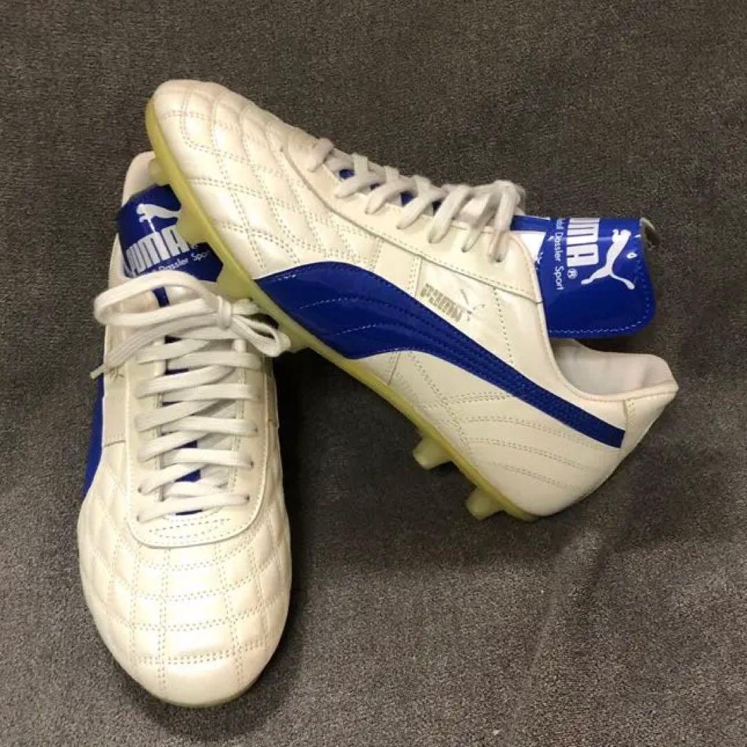 新品 鬼レア プーマ レセルバ サッカー シューズ パールホワイト ブルー