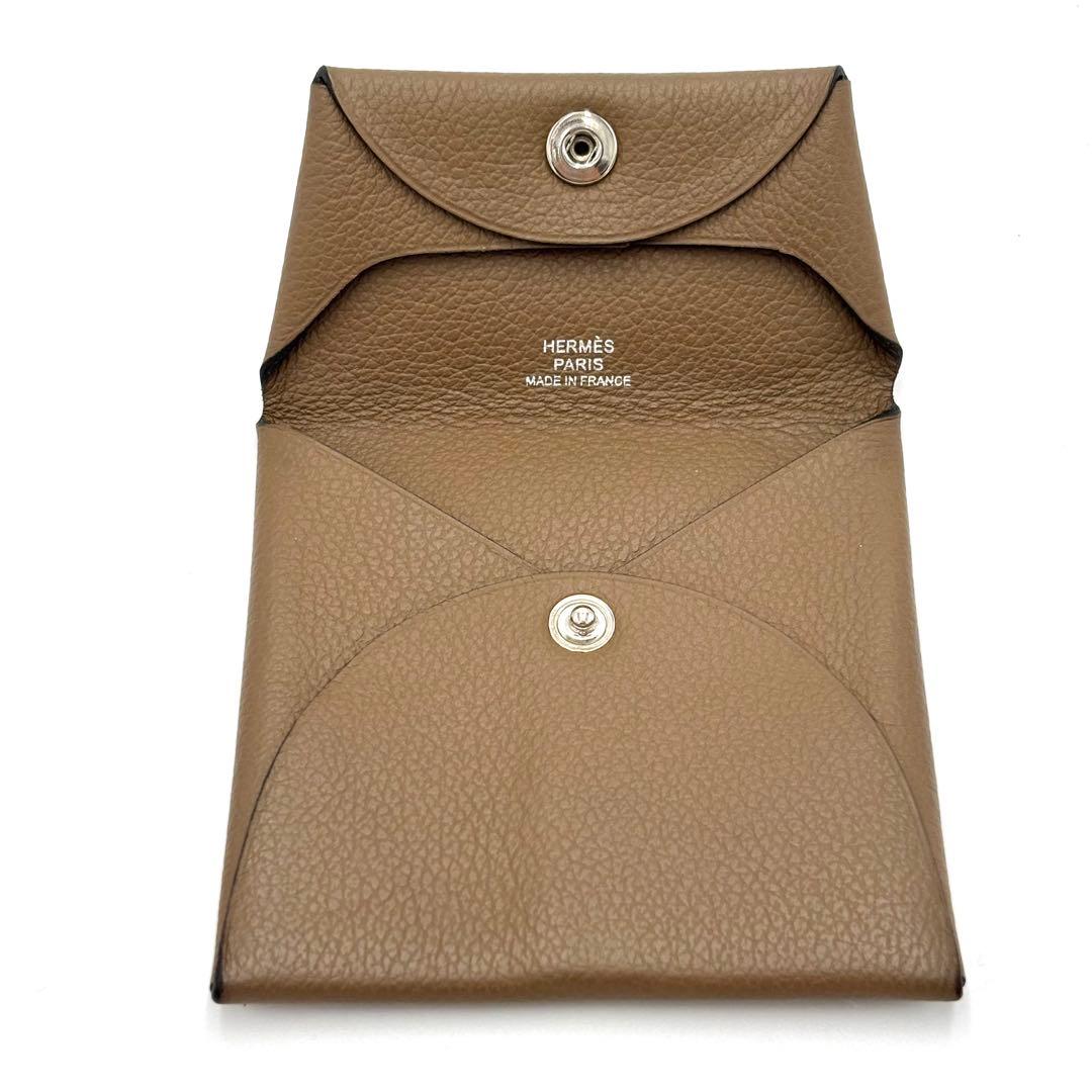 美品✨HERMES バスティア シェーブル D刻 エトゥープ ケース