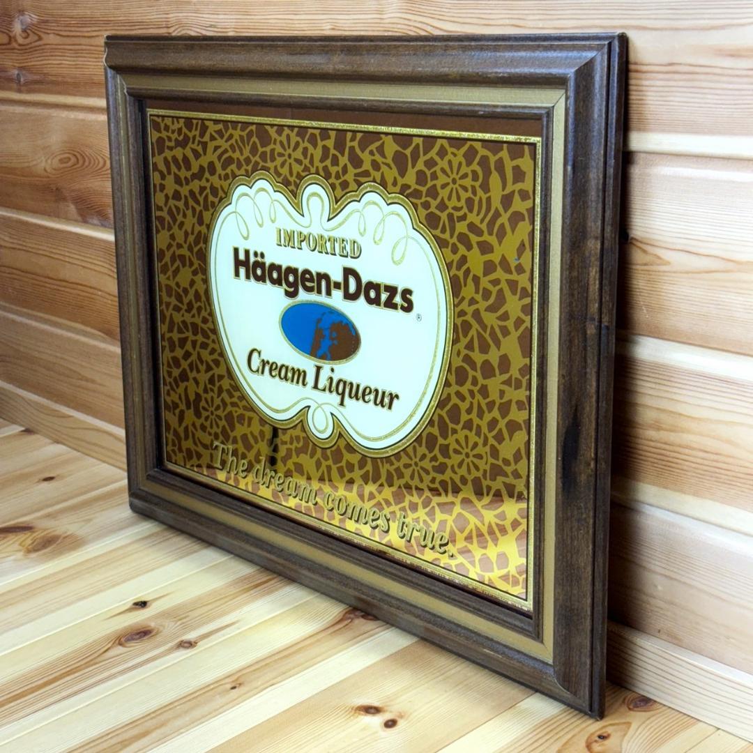 Haagen-Dazs ハーゲンダッツ パブミラー ビンテージ 鏡 販売促進品