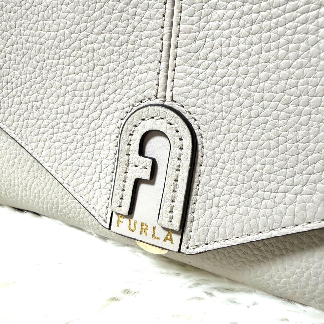 美品✨FURLA ダフネ ショルダーバッグ 2way 現行 アイボリー
