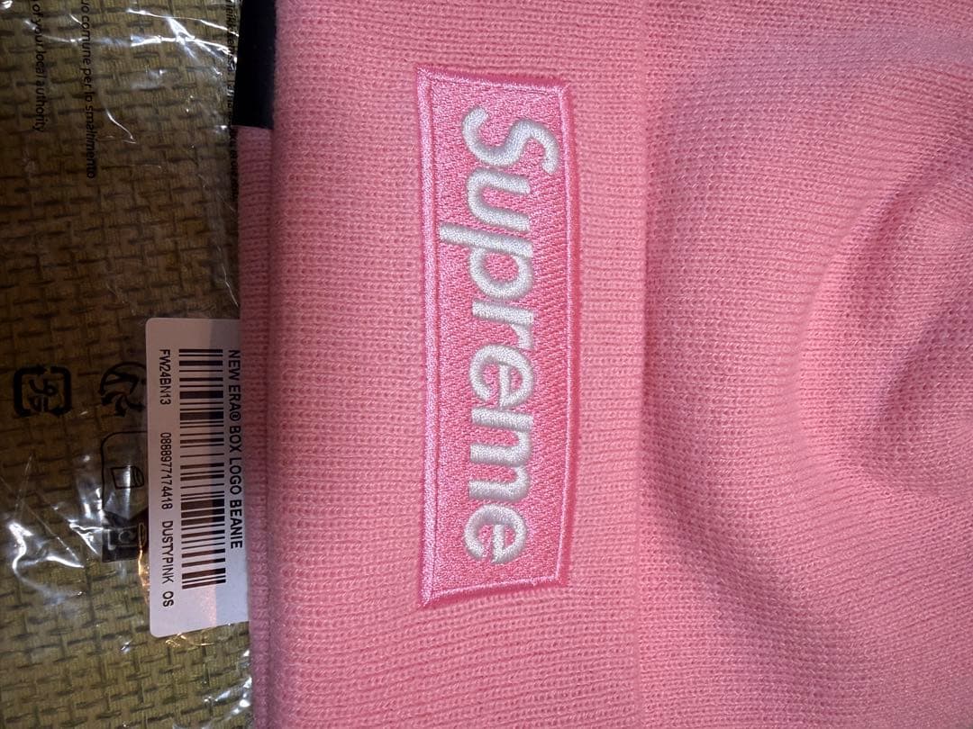 Supreme ニット帽 ピンク